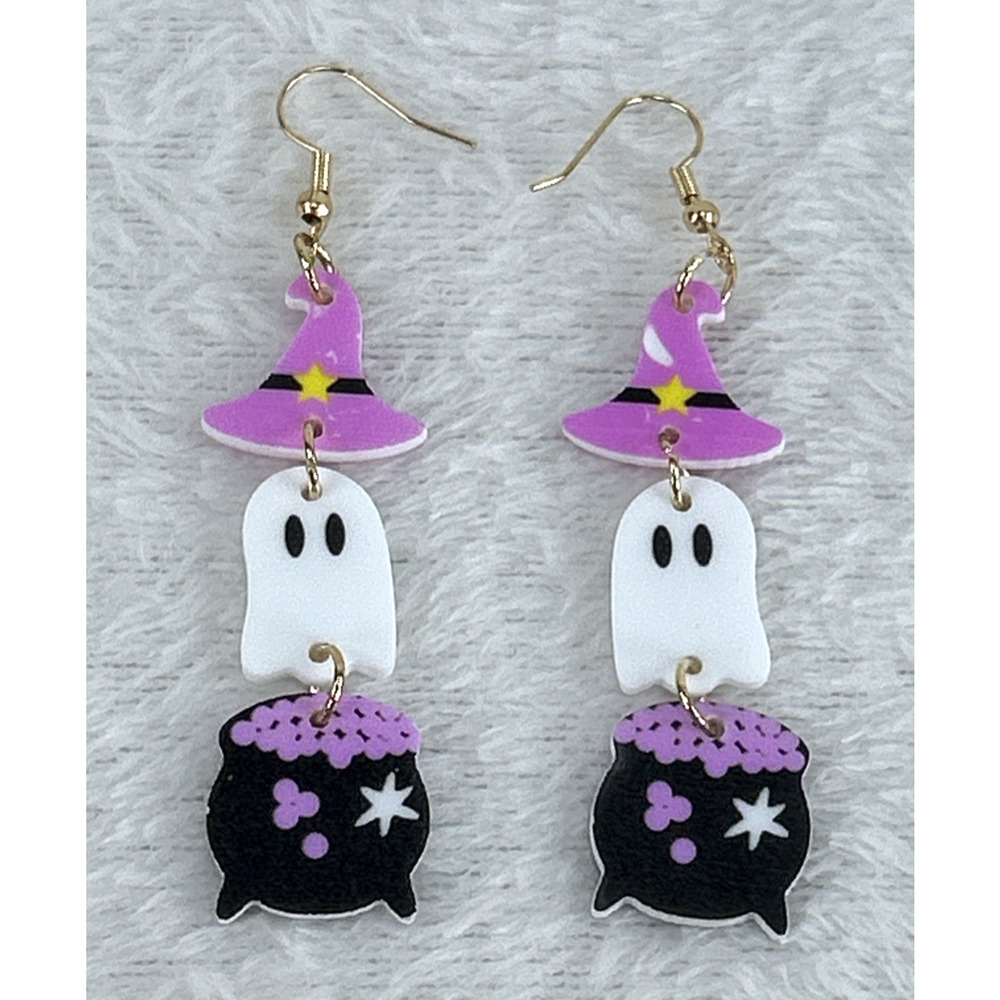 1 Pair Of Earrings Cute Ghost Halloween